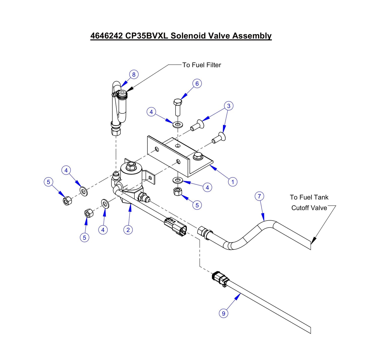 CP35BVXL Solenoid Valve Assembly Parts