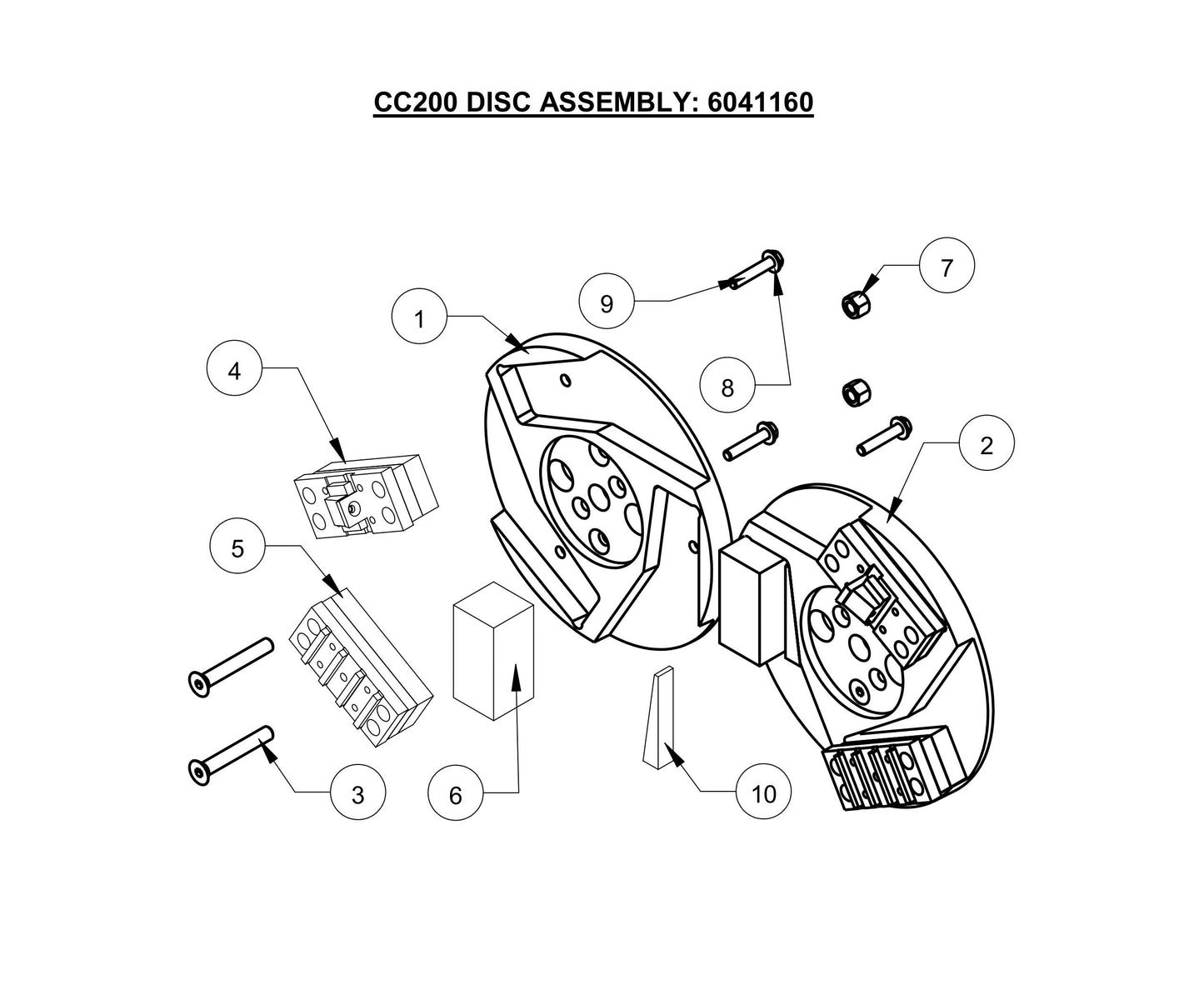 CC200,CPG200 DISC Assembly Parts