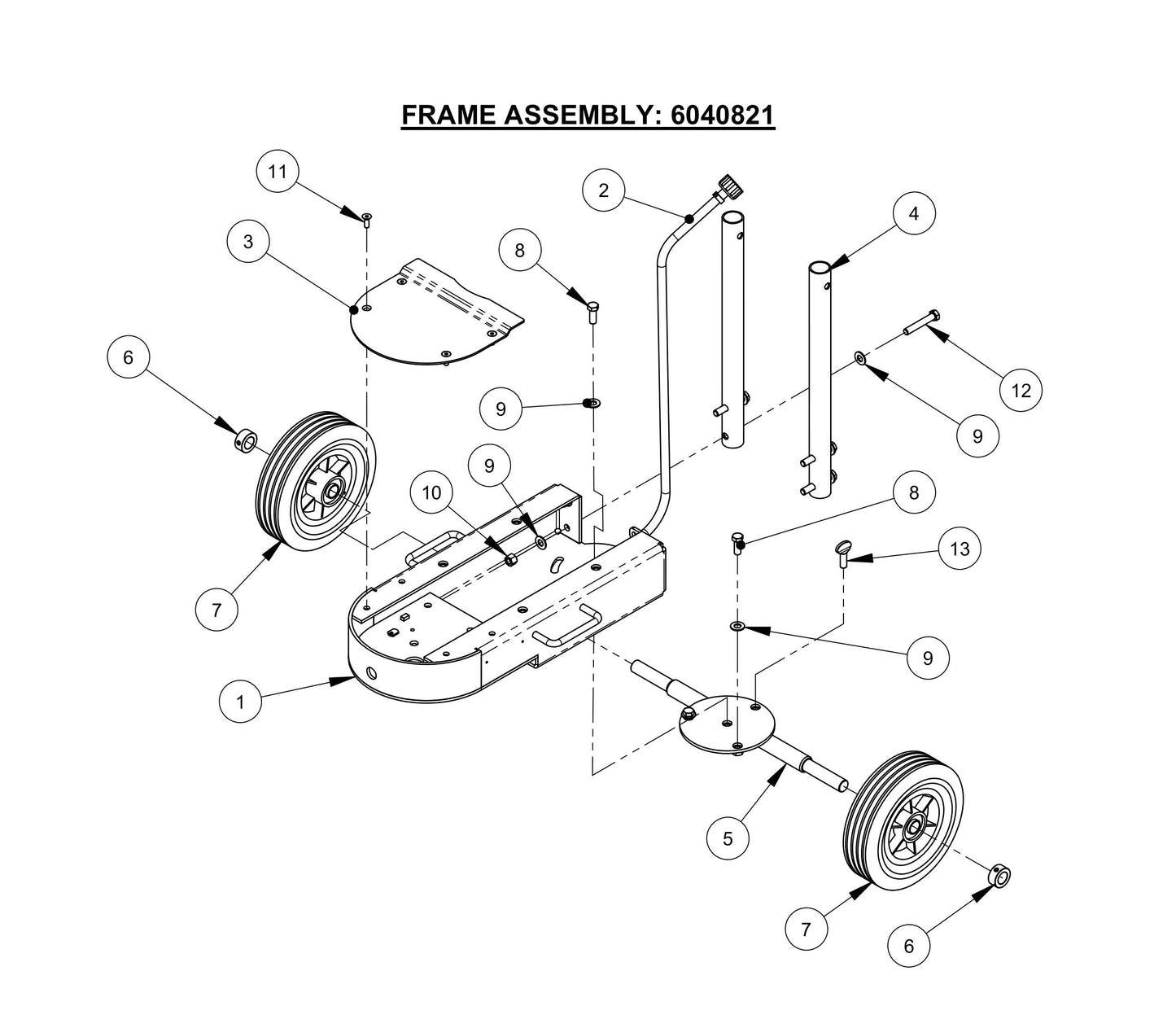 CC80,CPG80E Frame Assembly Parts