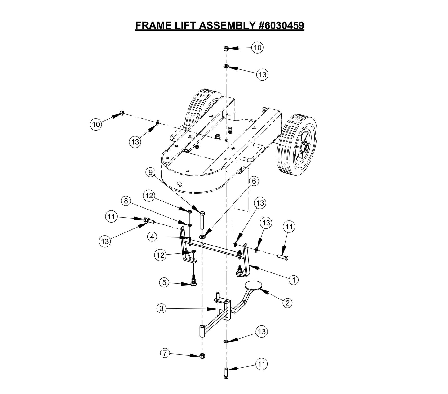 CC80,CPG80E Frame Lift Assembly Parts