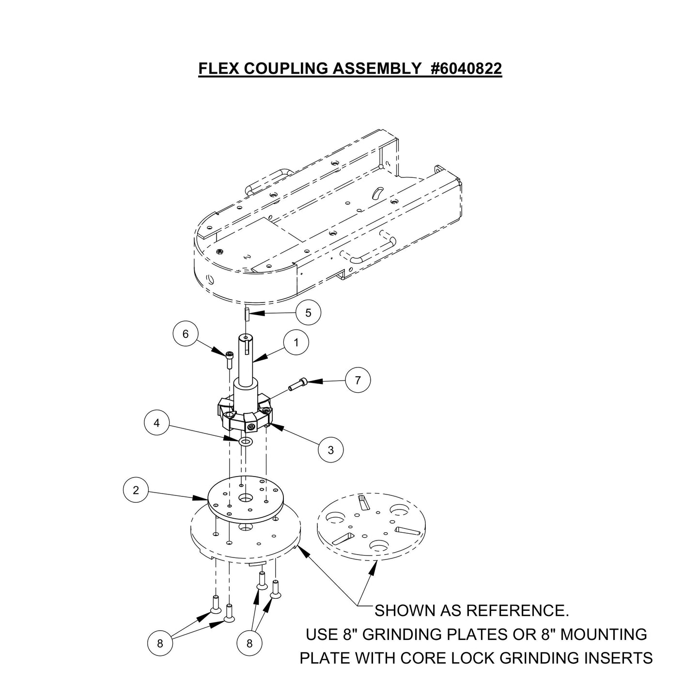CC80,CPG80E Flex Coupling Assembly Parts