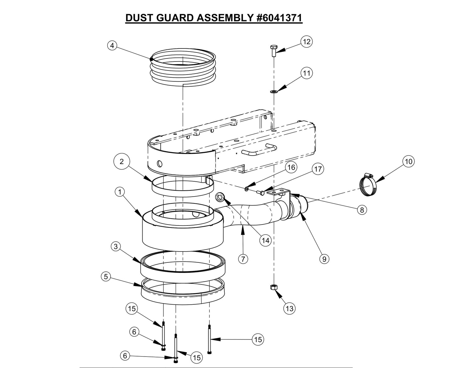 CC80,CPG80E Dust Guard Assembly Parts