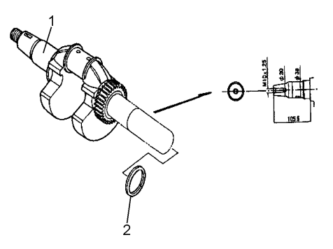 GA97HE GA9.7HE—HONDA GX610K1VD/U1VD ENGINE —Crankshaft Assembly Parts By Multiquip