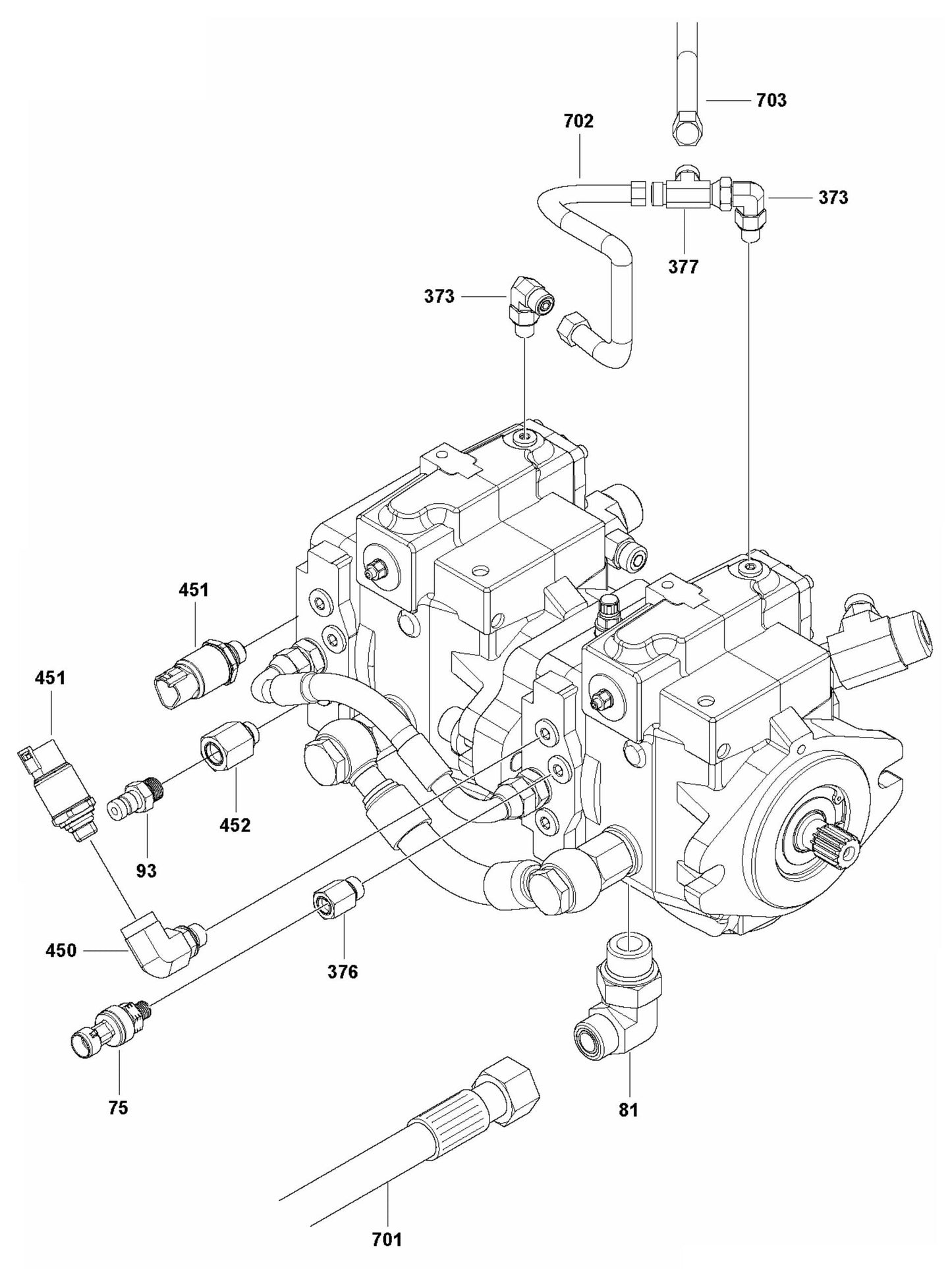 CRT 60 Pump Front Assembly Parts