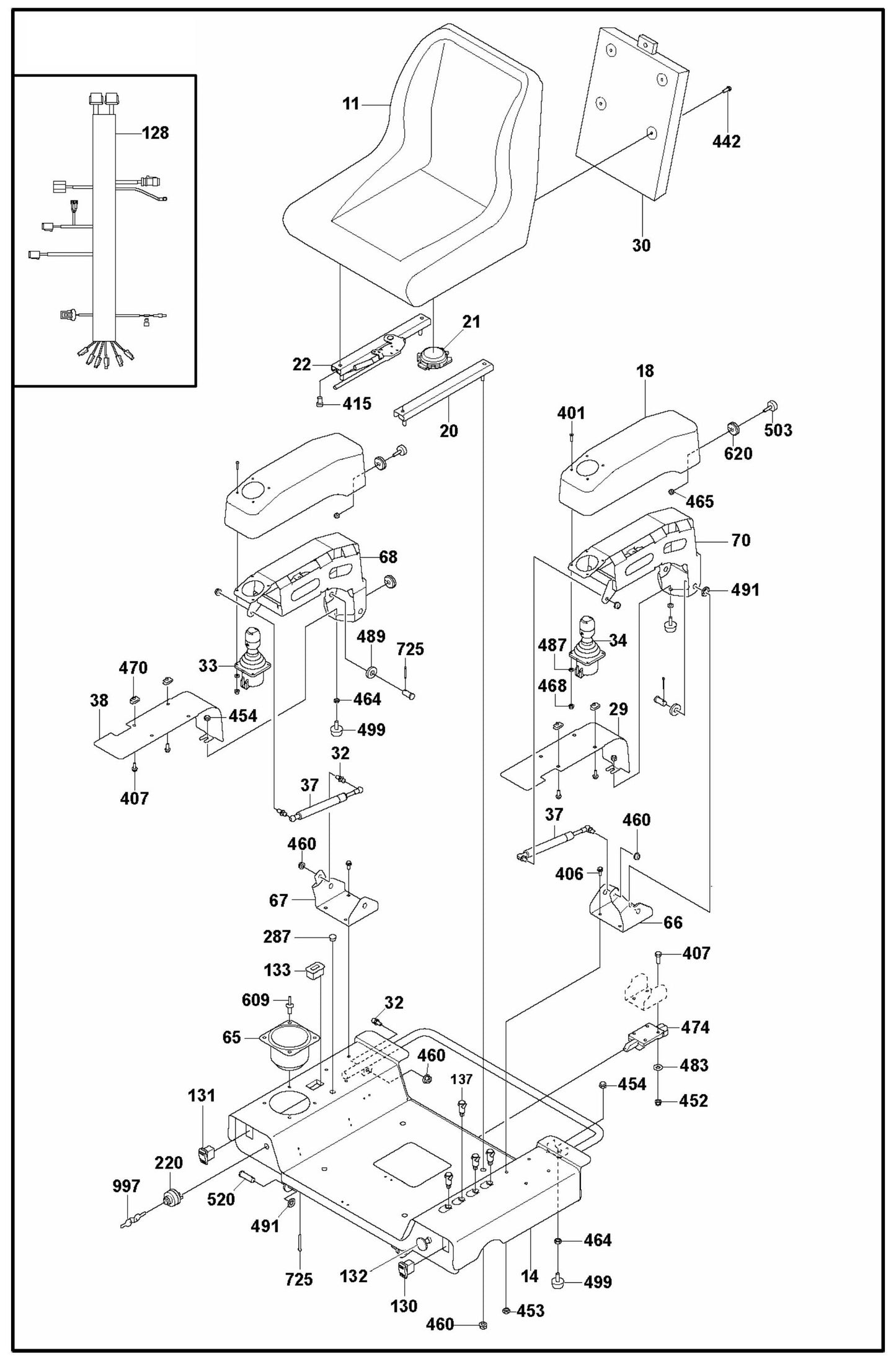 CRT 48 Seat Assembly Parts