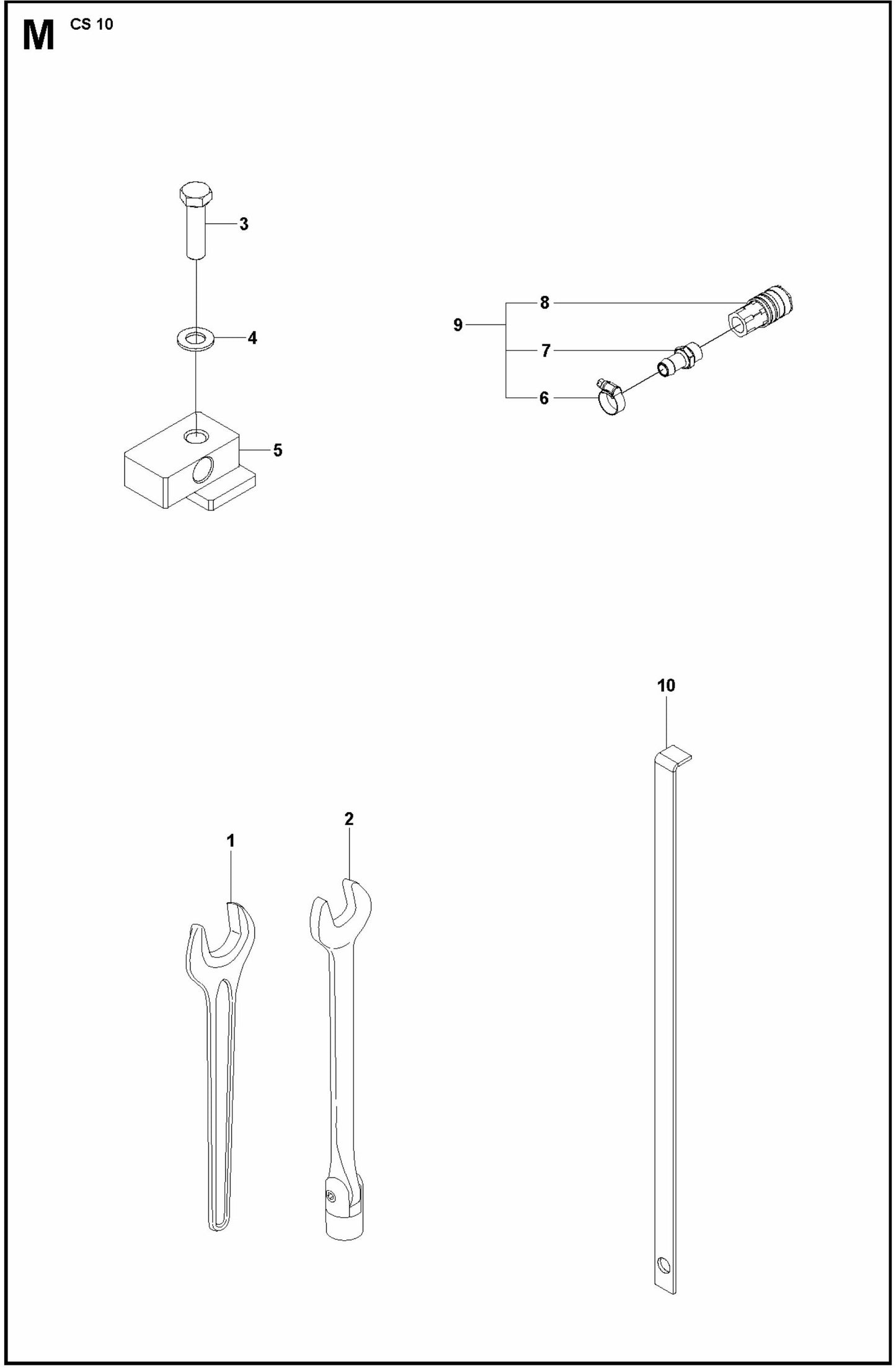 CS 10 Accessories Assembly Parts