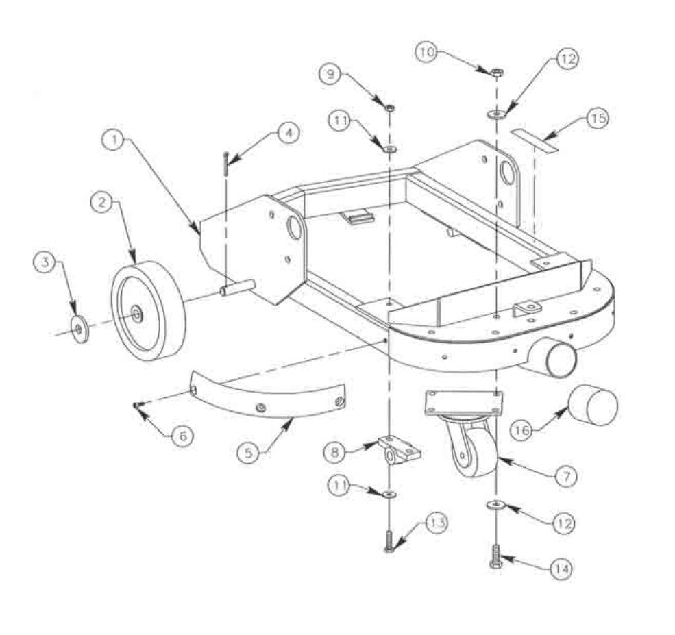 CS8GH Frame Assembly CS8 Series Crack Saw Parts By General Equipment