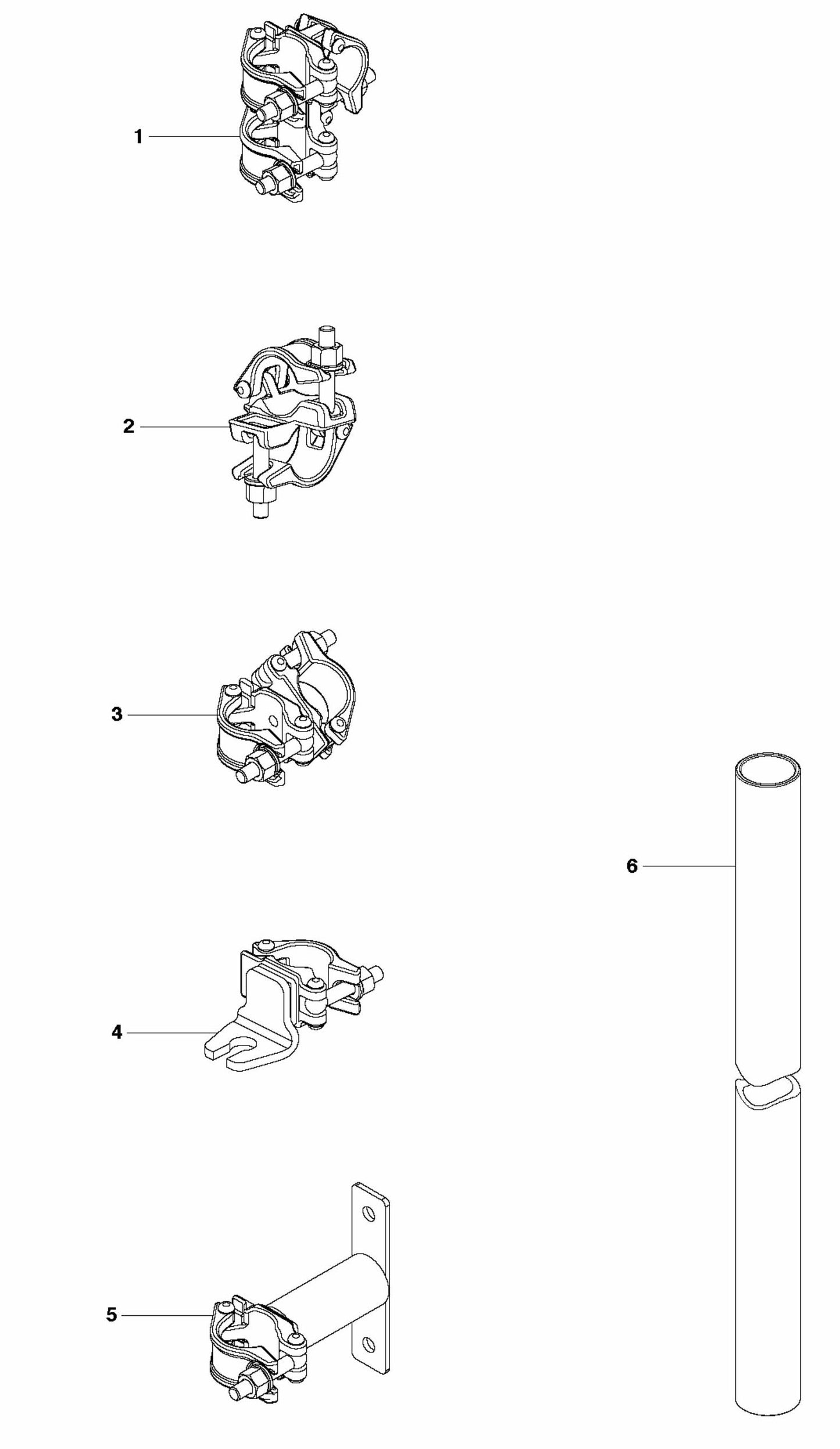 Coupling Round Tube Assembly Parts for CS 10 Saw Accessories by Husqvarna