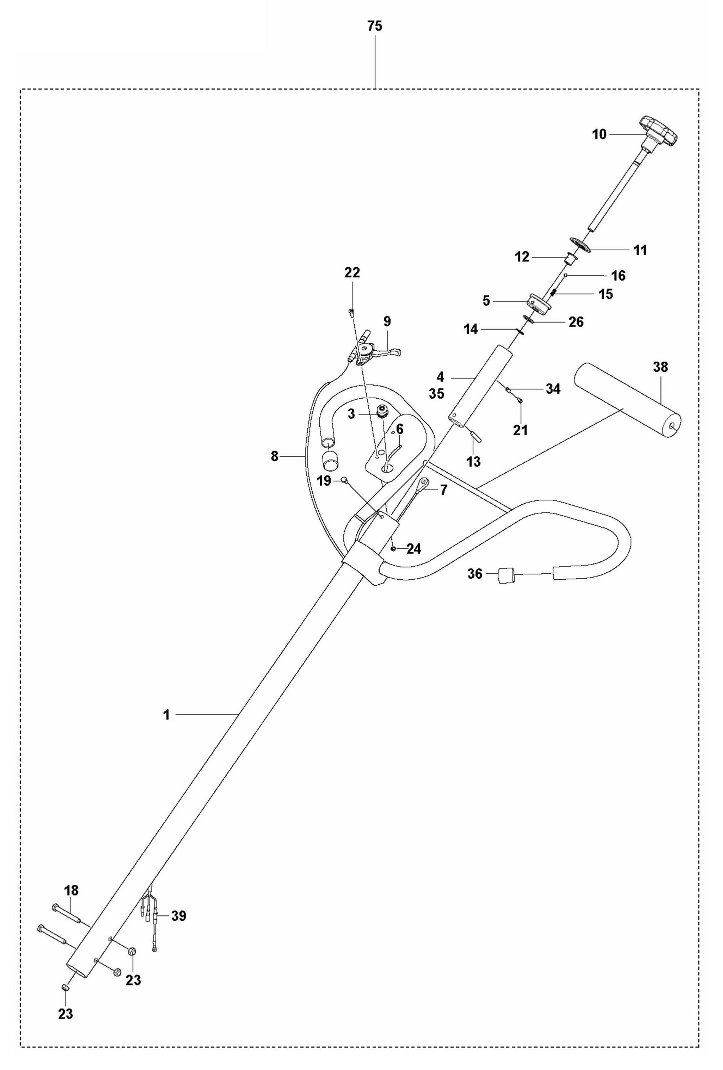CT 36 Handle With Twist Pitch Assembly Parts
