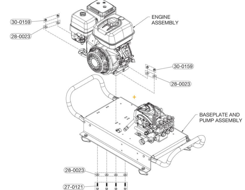 CTM-3005-H6G0M Base Plate and Engine Assembly Parts by MiTM