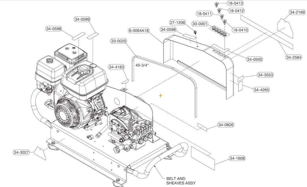 CTM-3005-H6G0M Belts Guard Assembly Parts by MiTM