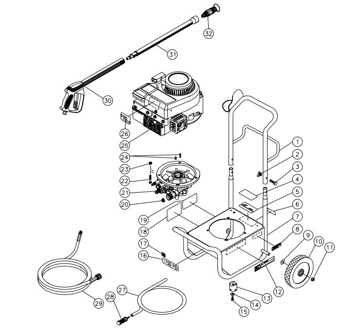CV-1750-1CBC Frame Assembly Parts by MiTM