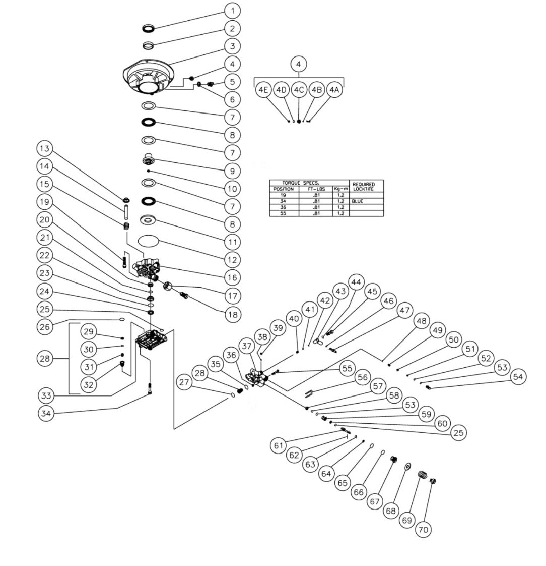 CV-1750-1CBC, CV-1750-1JBC Pump assembly Parts by MiTM