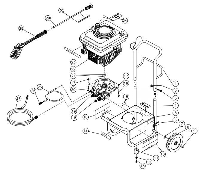 CV-1750-1MBC, CV-1800-0MTC Frame Assembly Parts by MiTM
