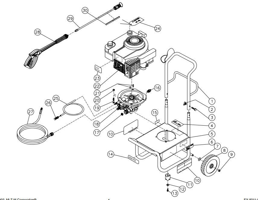 CV-2000-0MTC Frame Assembly Parts by MiTM