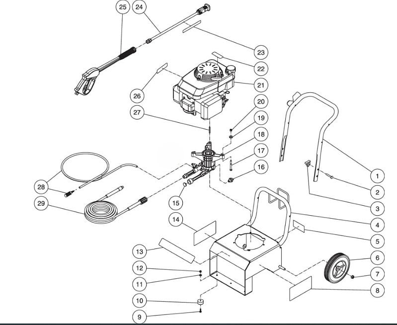 CV-2300-0MBC Frame Assembly Parts by MiTM