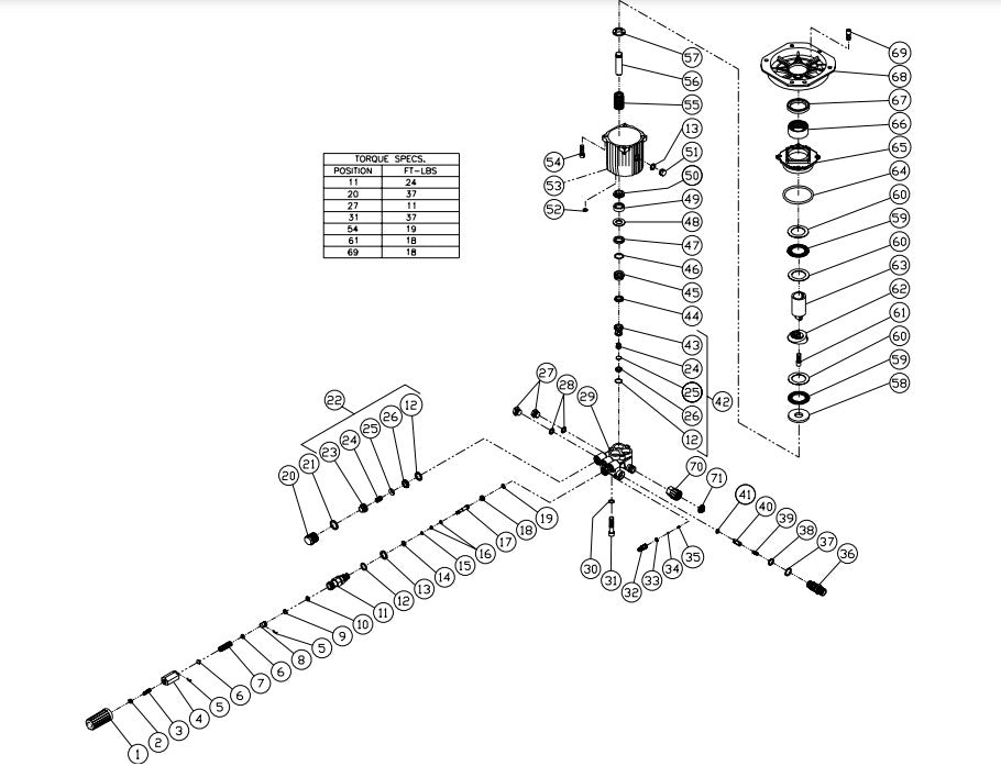 CV-2400-0MIC, CV-2400-1MIC Pump assembly Parts by MiTM