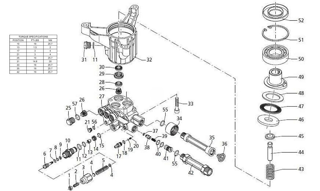 CV-2400-0MMC, CV-2400-0MMC-C, CV-2400-4MHC (sn:10812036-99999999), CV-2600-0MHC, CV-2600-0MSC, CV-3000-1MHC, CV-2600-0MMC/CV-2600-0MMC-C (sn:10724402-99999999) Pump assembly Parts by MiTM