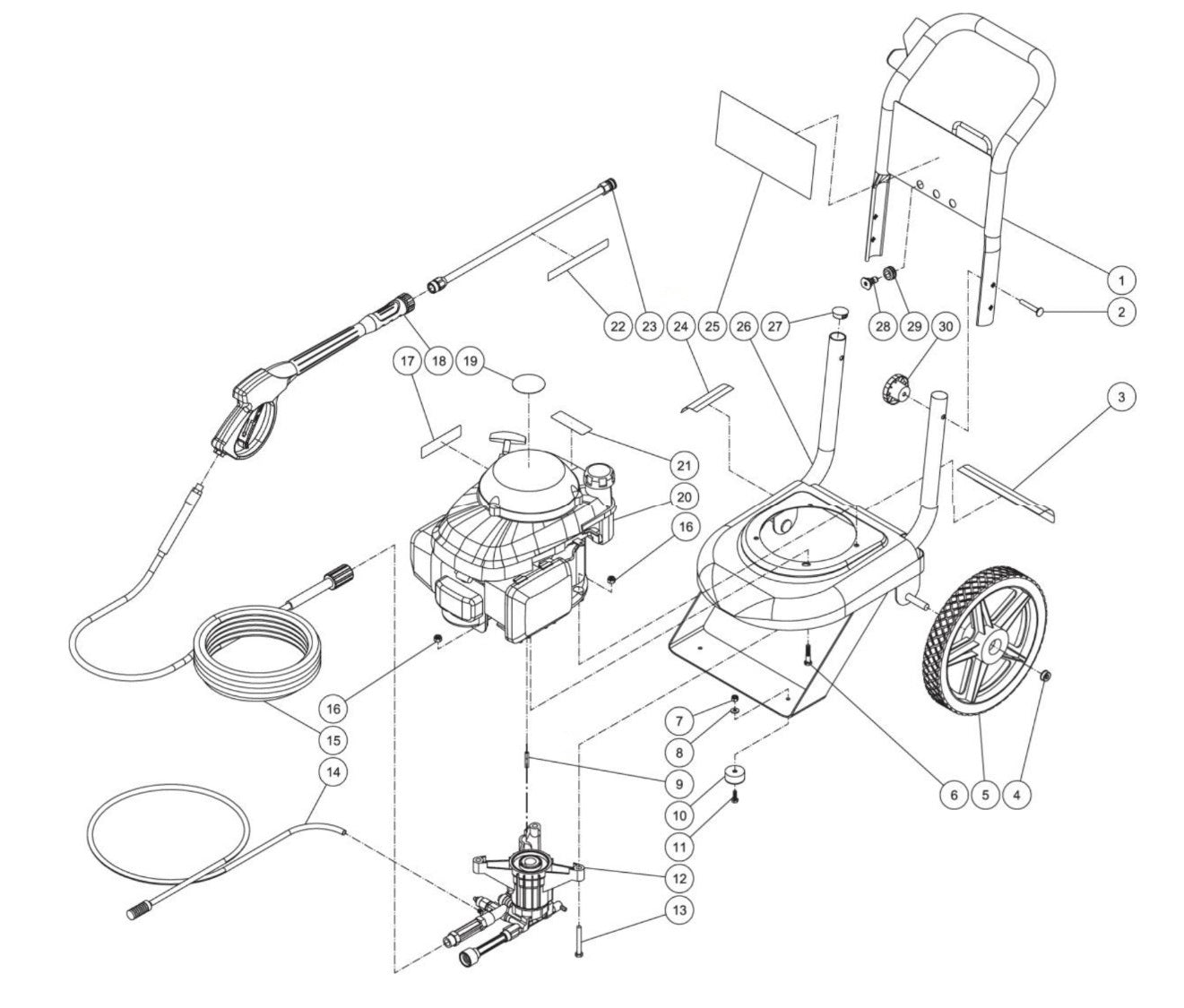 CV-2600-0MHC, CV-2600-0MMC, CV-2600-0MMC-C (sn:10724402-99999999) Frame Assembly Parts by MiTM