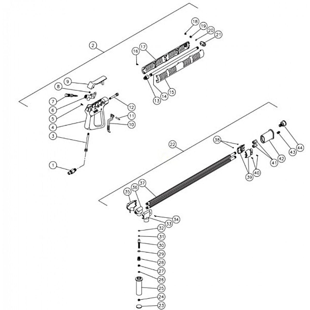 CW-1003-SME1, CW-2004-SME1,  (sn:0-10165216) HHD-1002-0E1G Dual Lance Assembly by MI-T-M