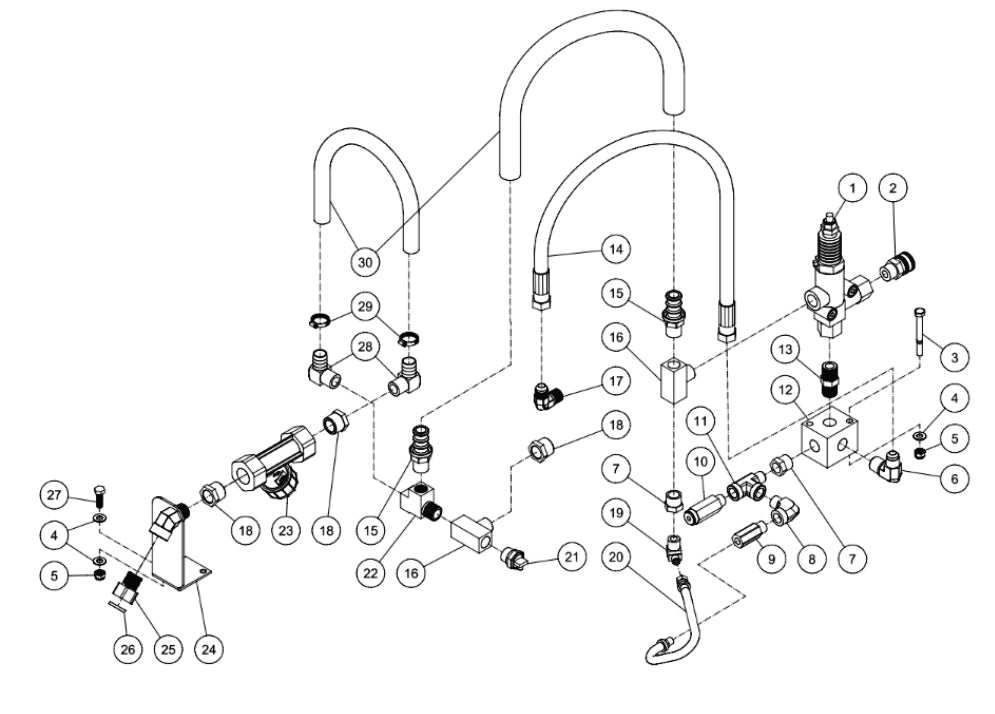 CWC-3008-2MGH, CWC-3008-3MGH, CWC-3008-4MGH Plumbing Assembly Parts by Mi-T-M