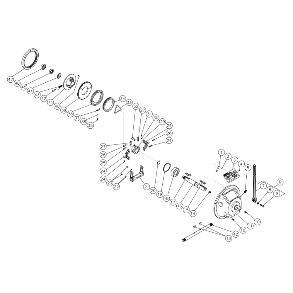CW-6106-2MDK (sn:0-99999999) ROCKFORD CLUTCH Assembly Parts by MI-T-M