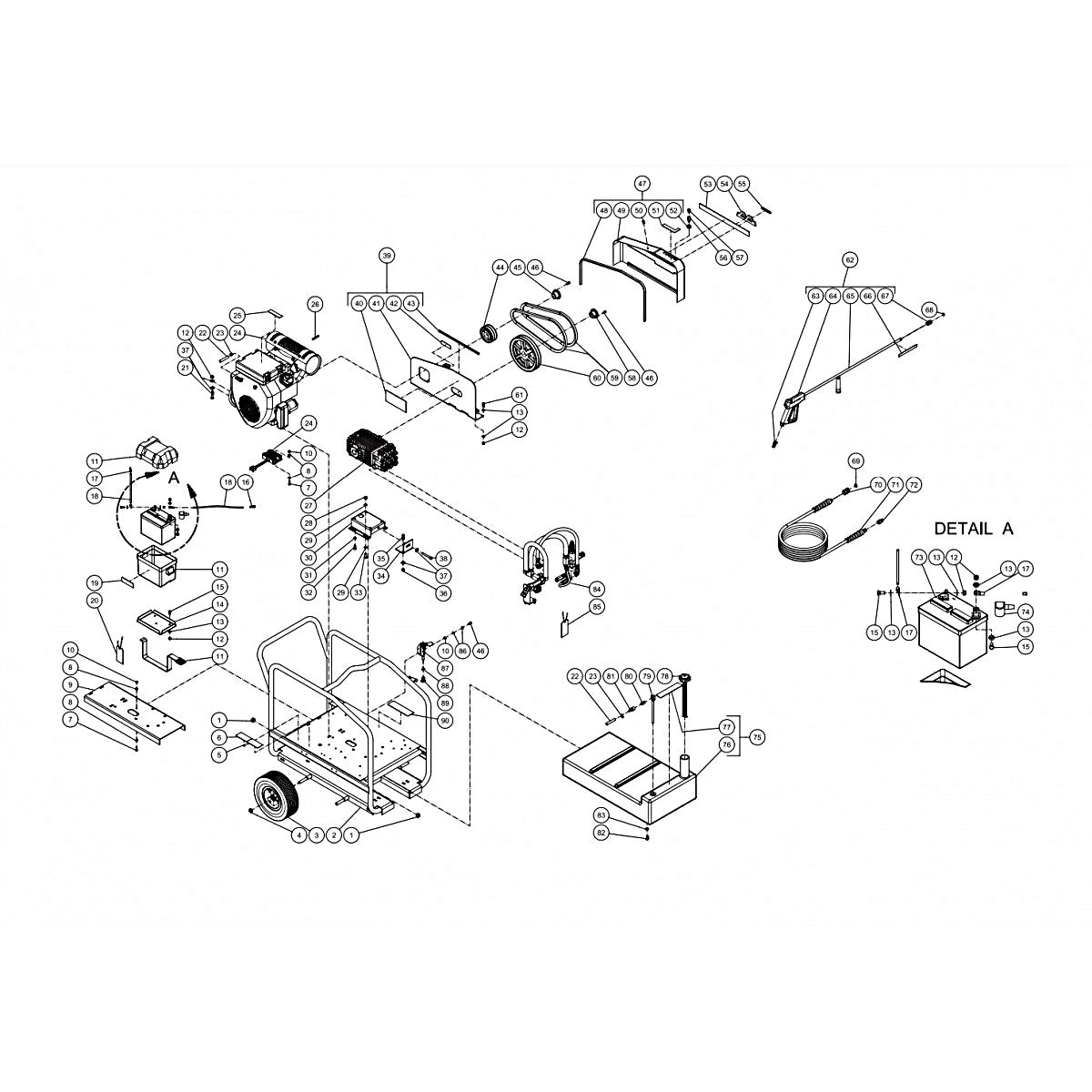 CWC-3008-2MGH Frame Assembly Parts by Mi-T-M