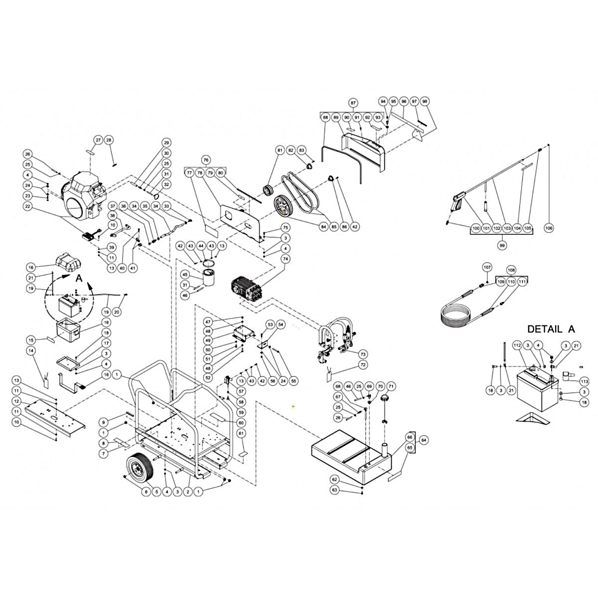 CWC-3008-3MGH (sn:0-10552631) Frame Assembly Parts by Mi-T-M