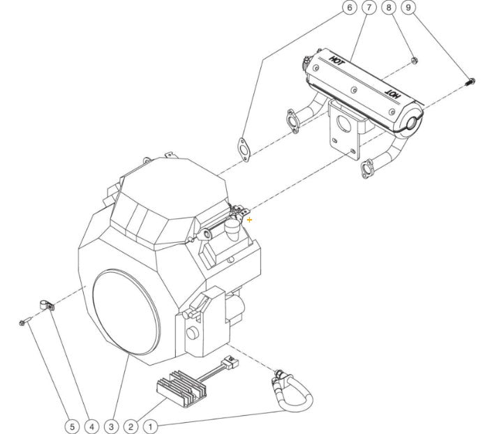 CWC-3008-4MGH, CWC-5004-4MGH, CWC-5005-4MGH, CWC-6004-3MGH, CWC-7004-4MGH Engine Assembly Parts by Mi-T-M