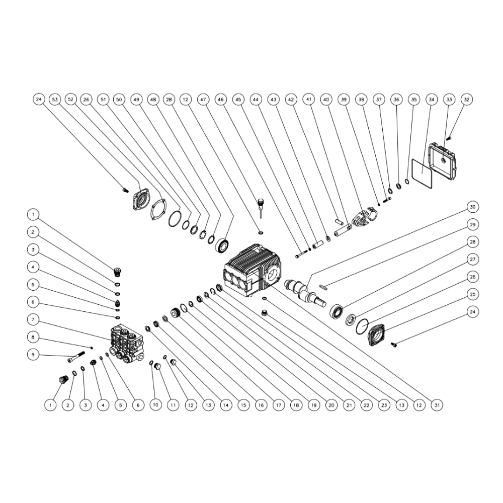 CWC-4004-1MGV (sn:0-10005894), CWC-4005-1MGH/1MGV Pump Assembly Parts by Mi-T-M