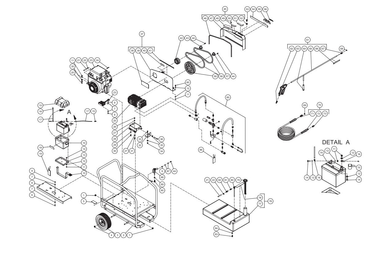CWC-5004-1MGH (sn:10182544-10230792), CWC-5004-1MGV (sn:10182544-99999999) Frame Assembly Parts by Mi-T-M
