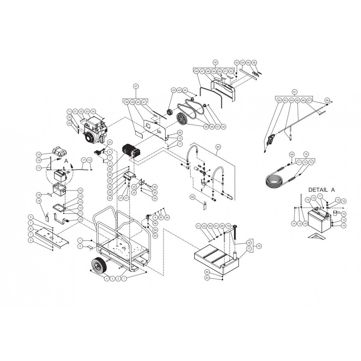 CWC-4005-2MGH (sn:10230793-99999999) Frame Assembly Parts by Mi-T-M
