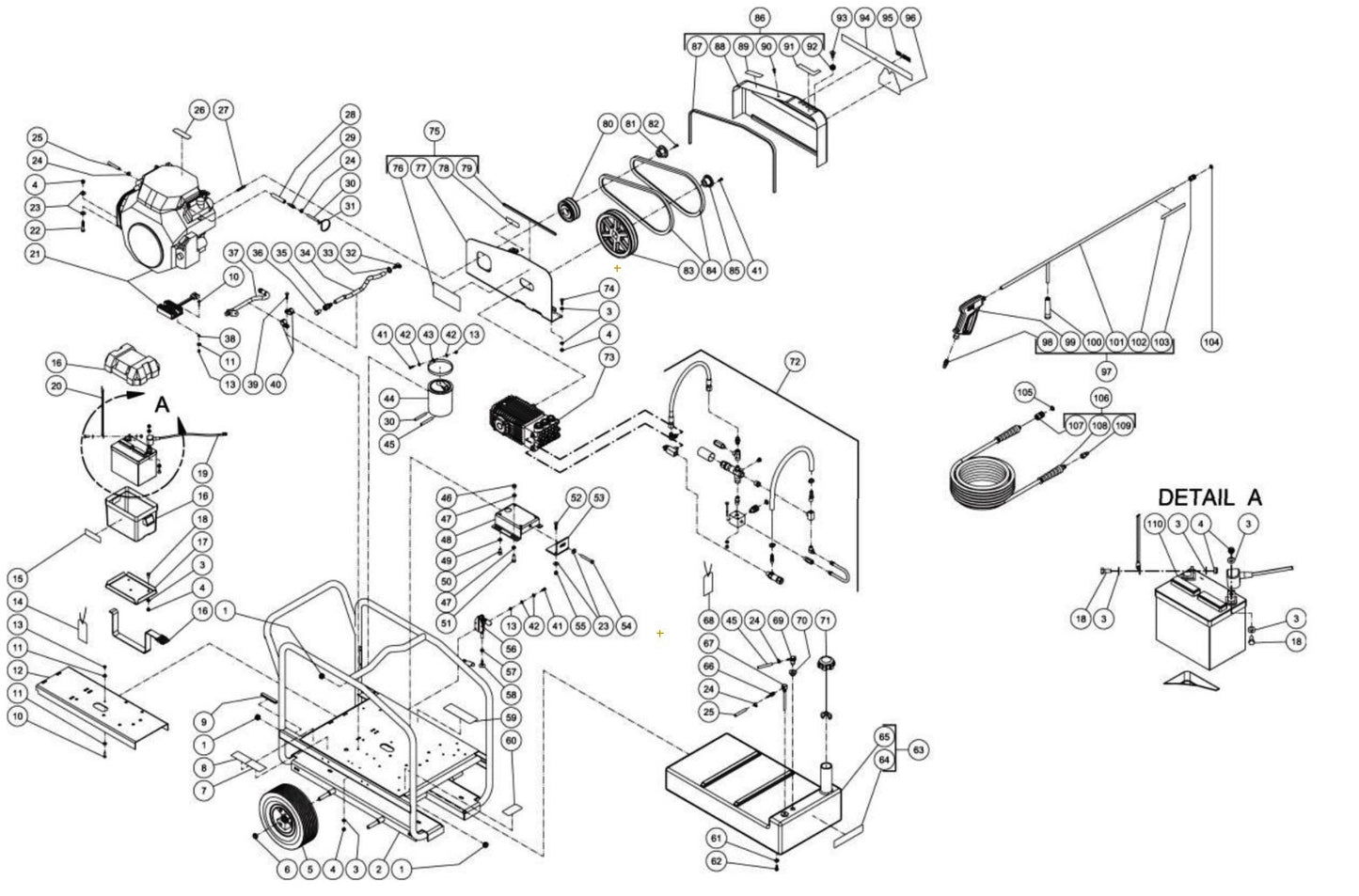 CWC-5004-3MGH (sn:10552632-99999999), CWC-5004-3MAH (sn:10552632-99999999) Frame Assembly Parts by Mi-T-M