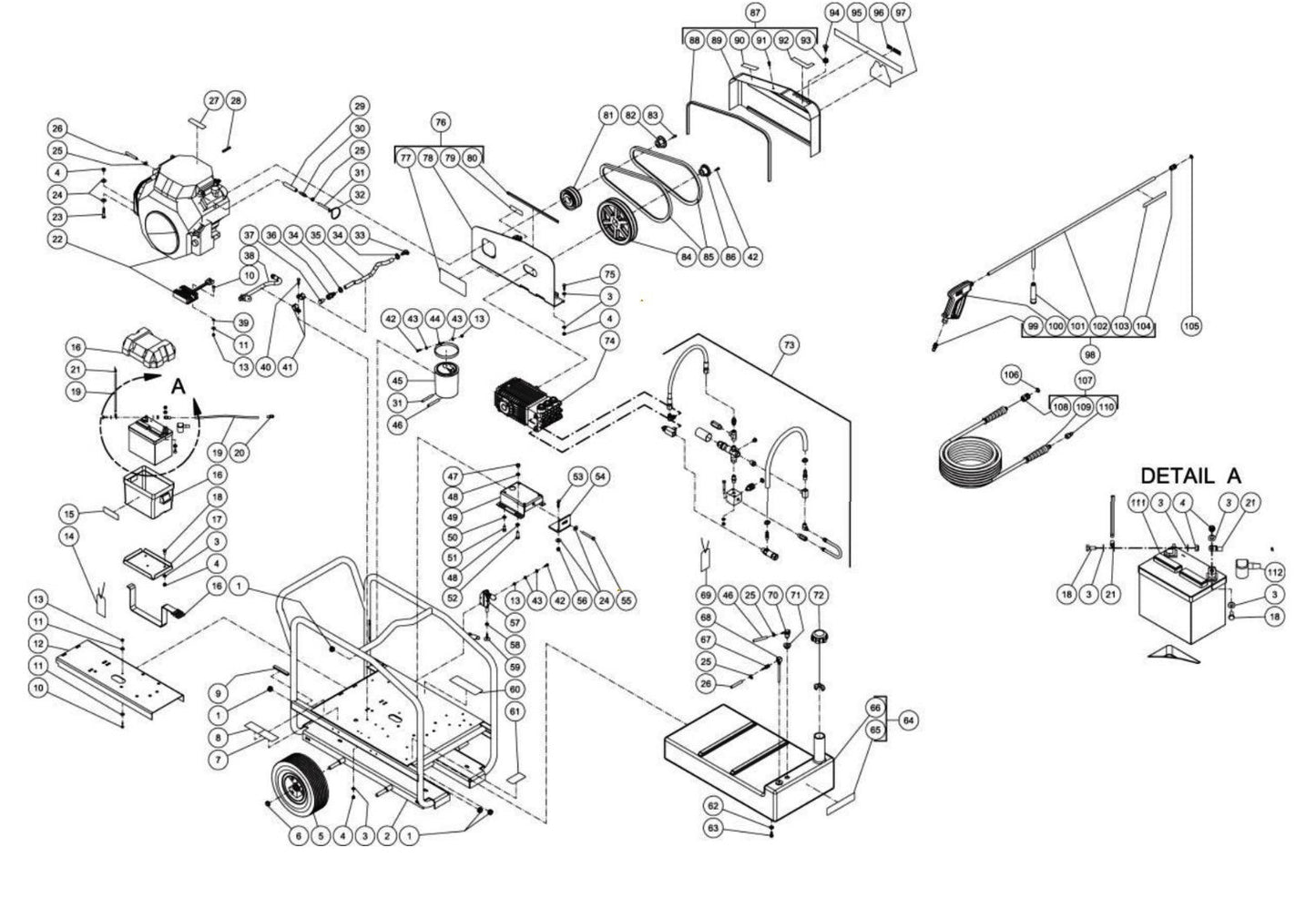 CWC-5004-3MGH (sn:0-10552631) Frame Assembly Parts by Mi-T-M