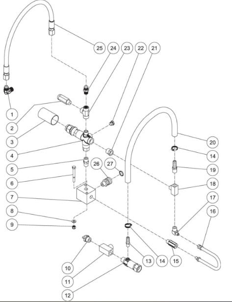 CWC-5004-4MAH, CWC-5004-4MAV, CWC-5004-4MGH, CWC-5004-4MGM Plumbing Assembly Parts by Mi-T-M