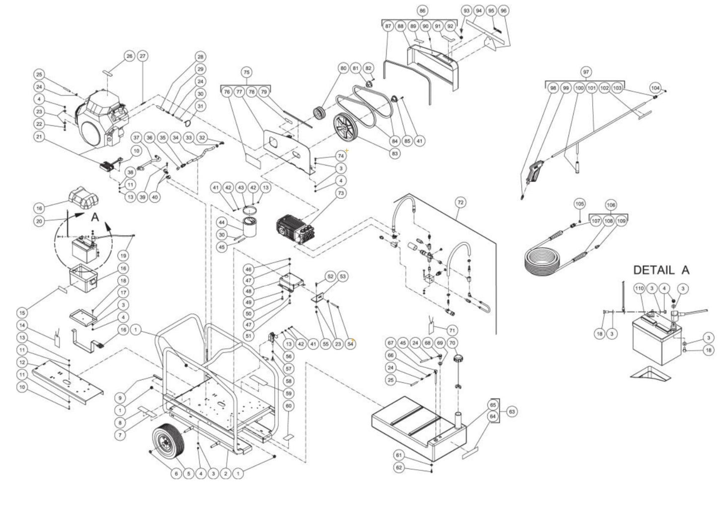 CWC-5005-3MGH (sn:10552632-99999999) Frame Assembly Parts by Mi-T-M