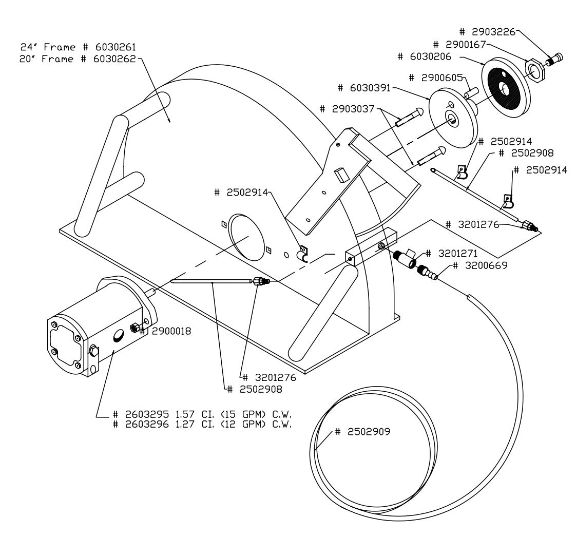 CW Hand Saw Parts List Drawing #1 Parts By Diamond Products
