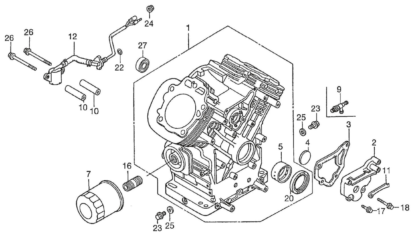 Honda GX620TXF2 Engine Cylinder Barrel Assembly Parts For SP2 CE13H20 SCE13H20 SCE20H20 By Multiquip