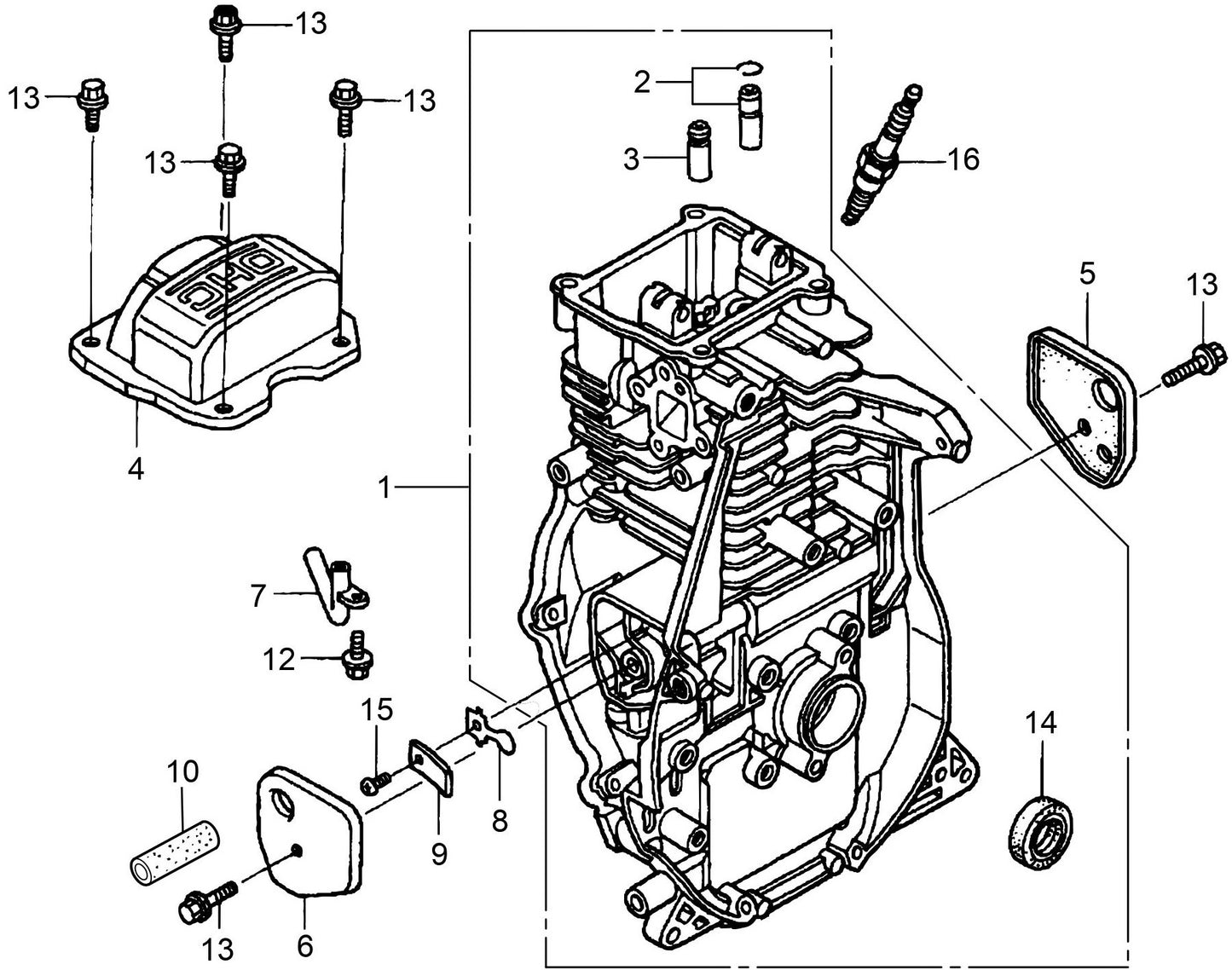 MTR40HF GX100RTKRB6 Engine Cylinder Barrel Assembly