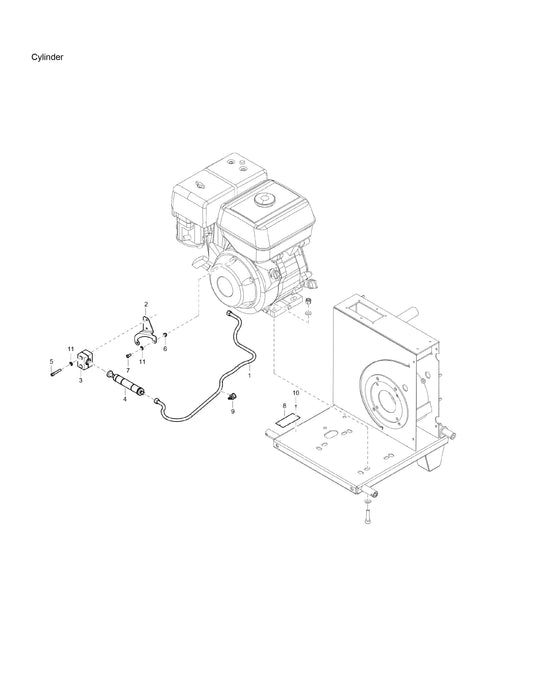 PAC P 9 EU Hydraulic Power Pack Cylinder Assembly Parts By Chicago Pneumatics