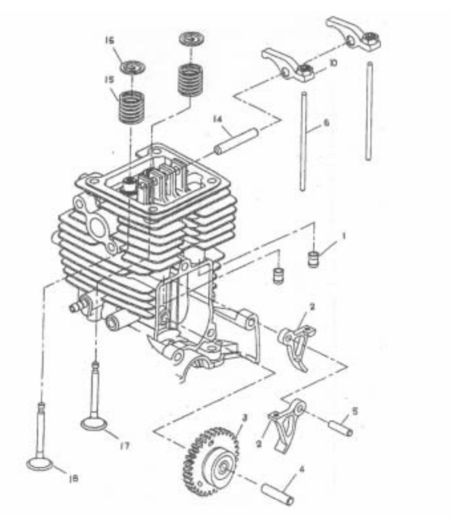 Camshaft Parts For EZ Vibe Concrete Vibrator Motors By Wyco