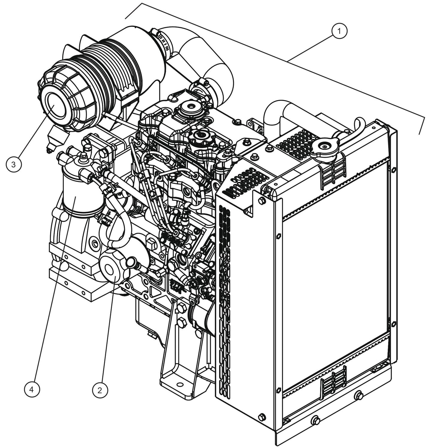 CE V-Series Night Lite Pro II Caterpillar C1.1 50Hz Engine Parts By Allmand