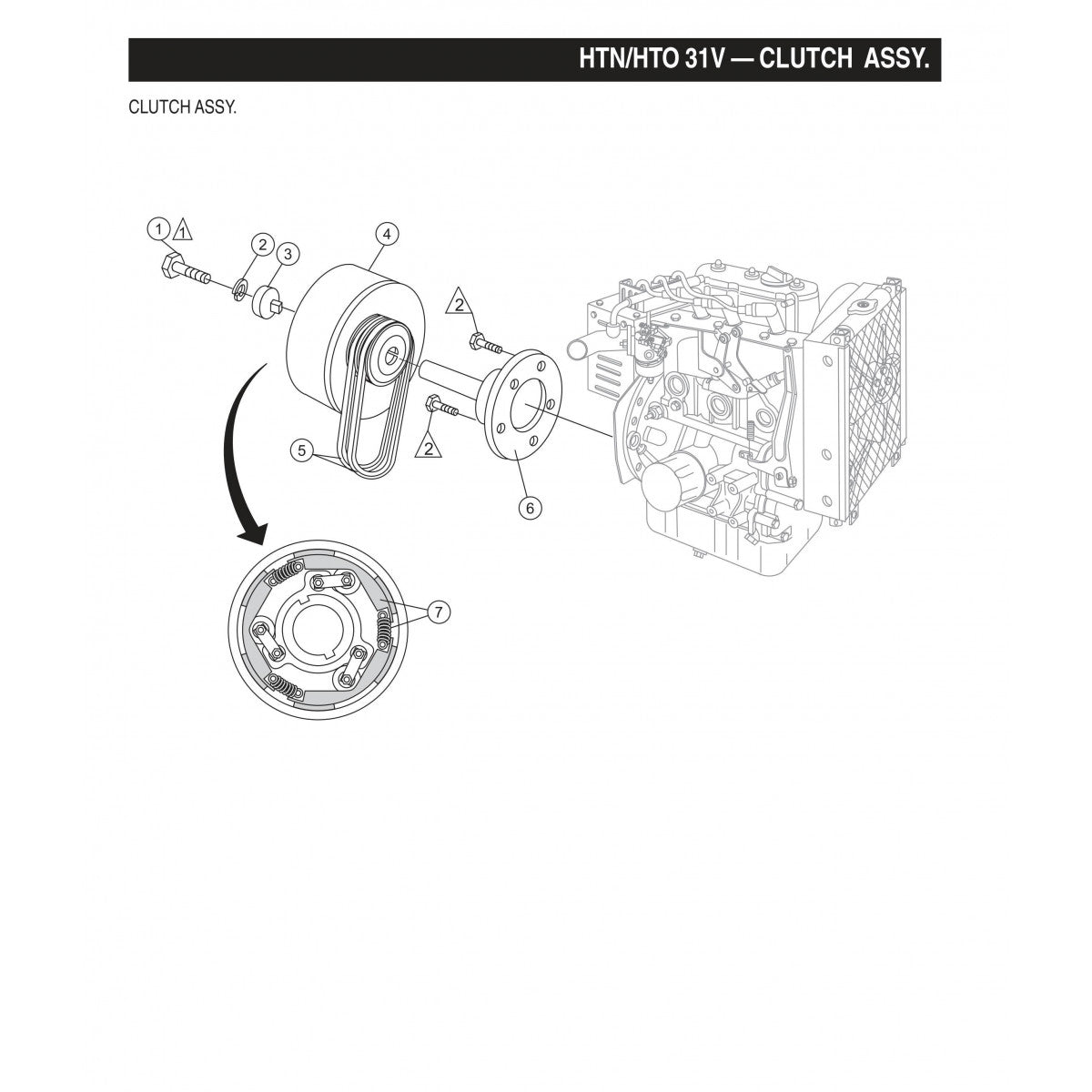 HTN-31VTCSL5 HTO-31VTCSL5 Clutch Assembly