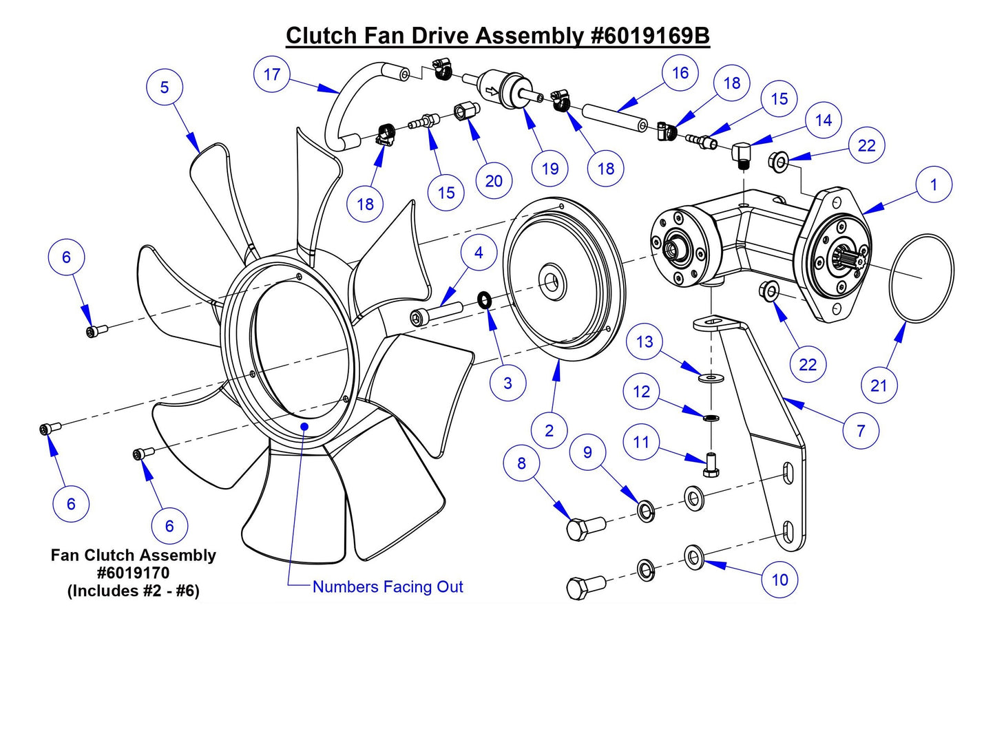 CC6566-3 Clutch Fan Drive Assembly