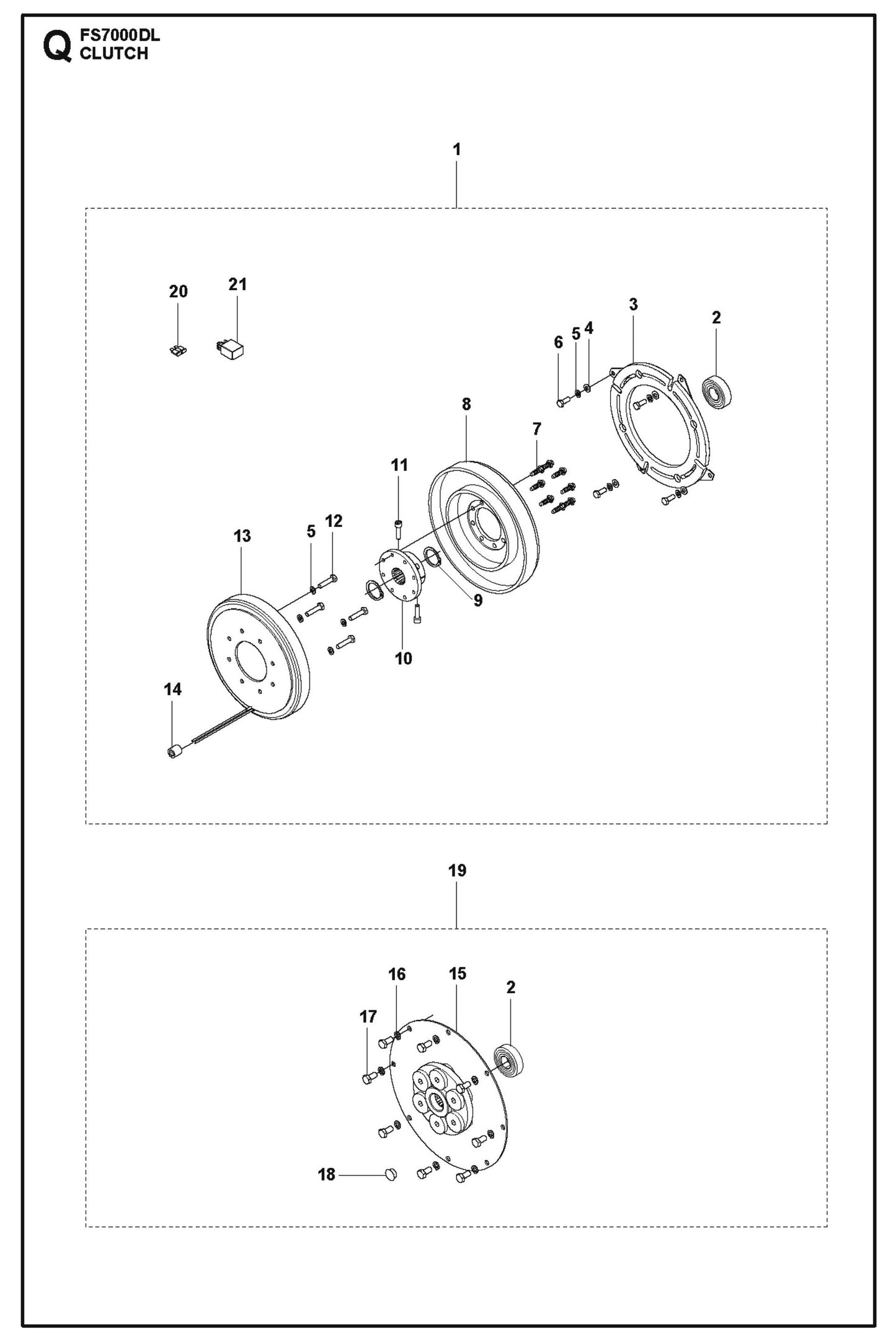 Clutch Parts for FS7000 DL By Husqvarna