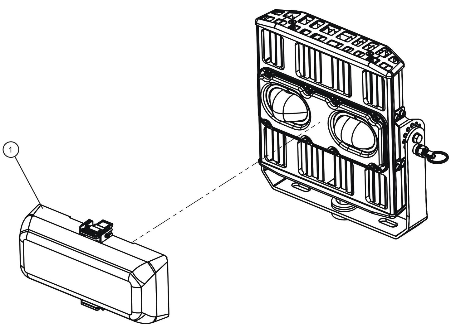 V Series Night-Lite Pro II Conssin COB LED Lamp Diffuser Parts By Allmand