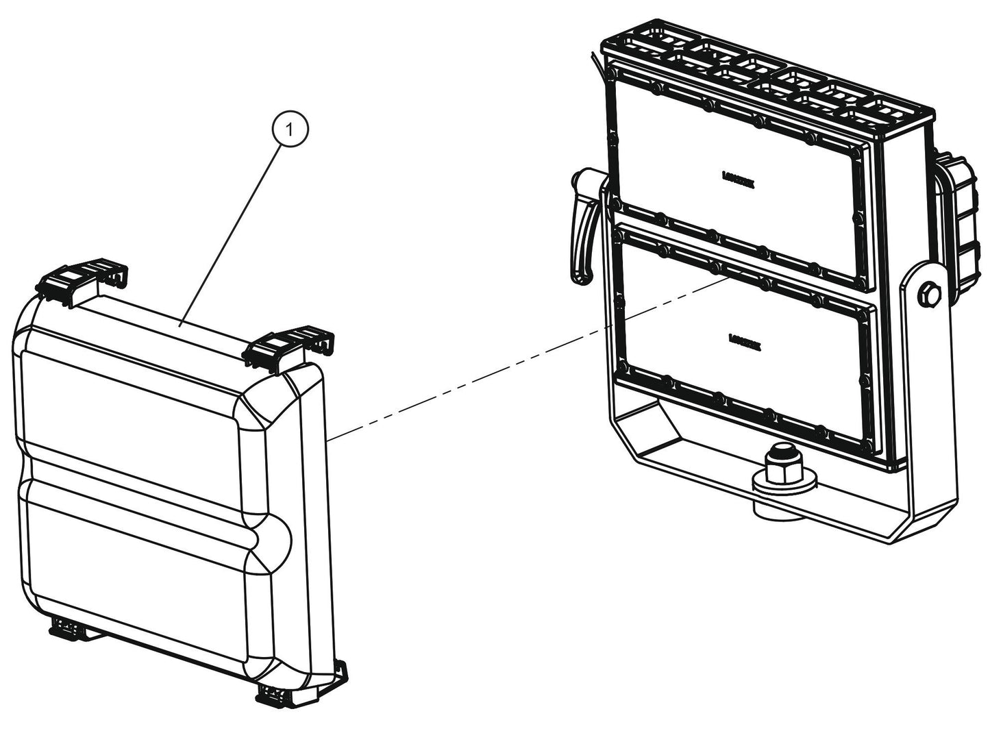 V Series Night-Lite Pro II Conssin SMD LED Lamp Diffuser Parts By Allmand