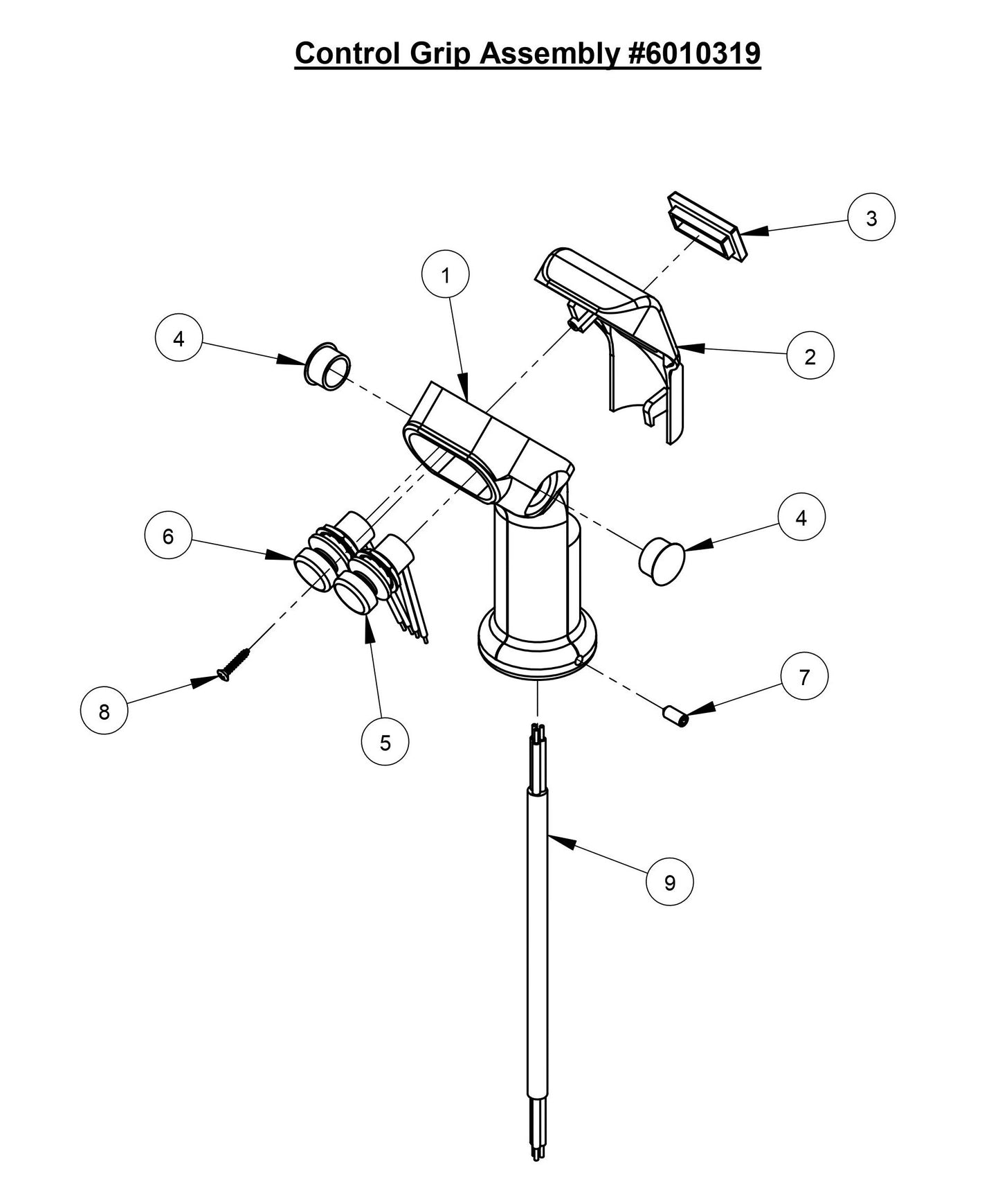 CC3700TE Control Grip Assembly