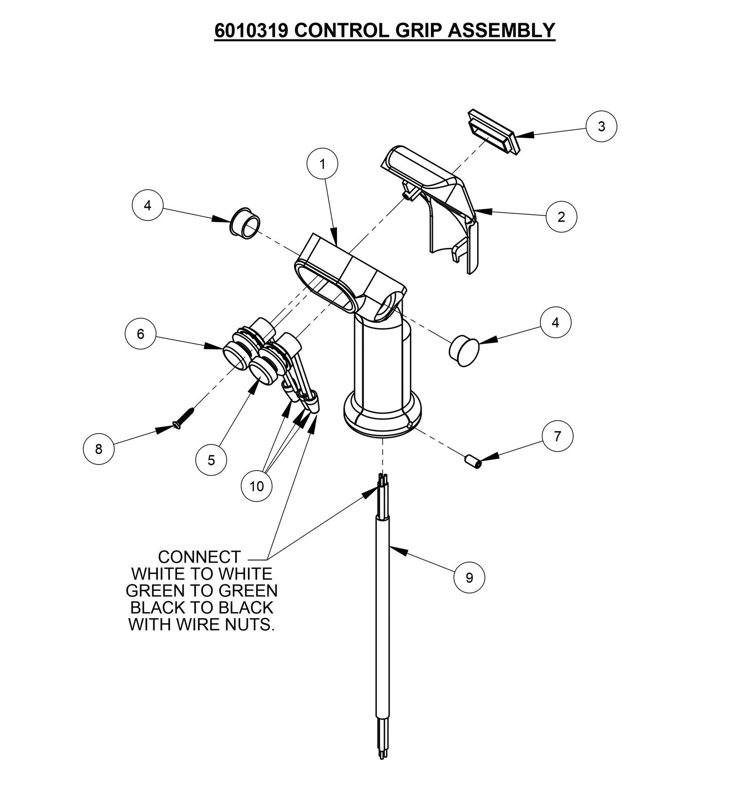 CC4120 /30EXL-3 Control Grip Assembly