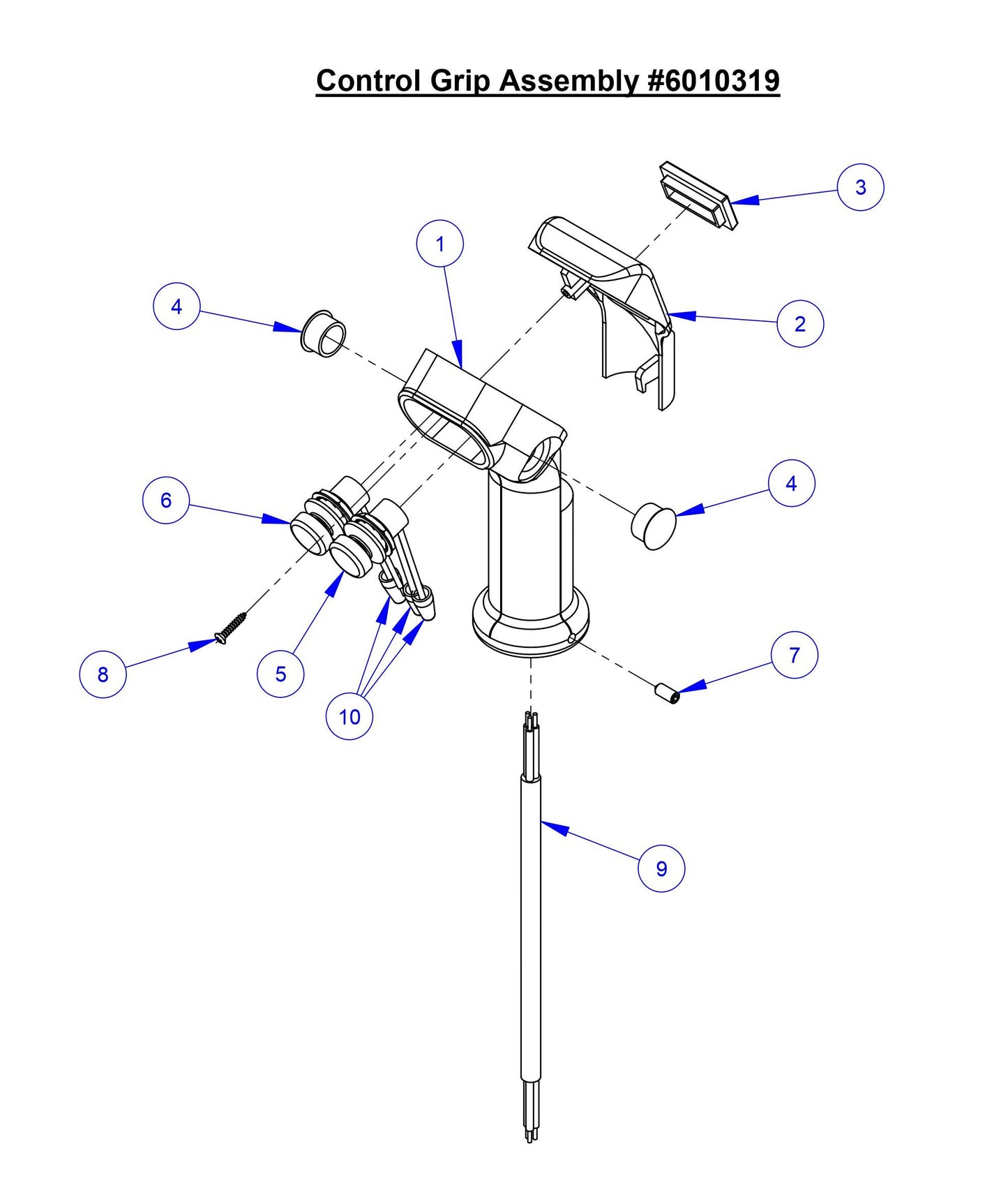 CC3535JBVP Control Grip Assembly